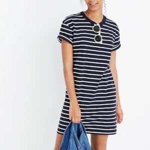 MADEWELL striped tee dress